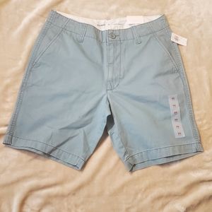 Old Navy Teal Green Lived-In Straight 9" Shorts size 30